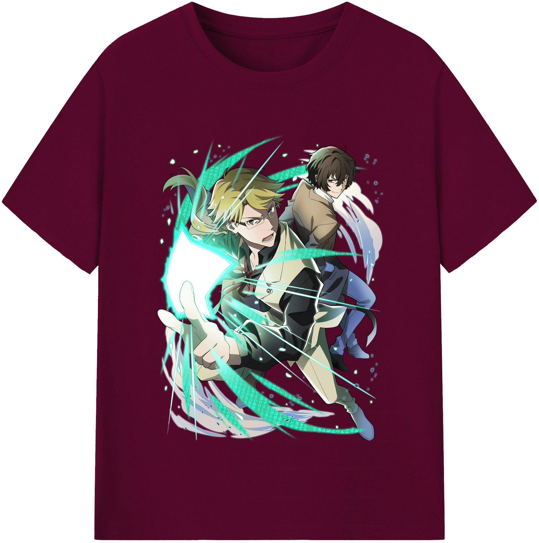 （画像用） 文豪ストレイドッグス Bungo Stray Dogs レディースカジュアルプリントTシャツ（綿100％）